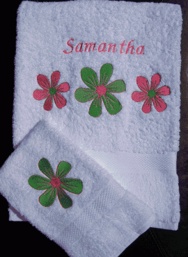 Applique & Embroided Towels