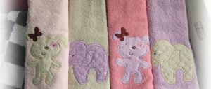 baby embroidered towels