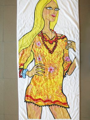 velour table printed beach towel 01